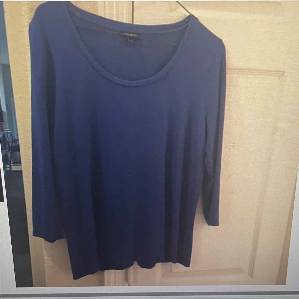 Talbots Royal Blue 3/4 Sleeve Top LP
